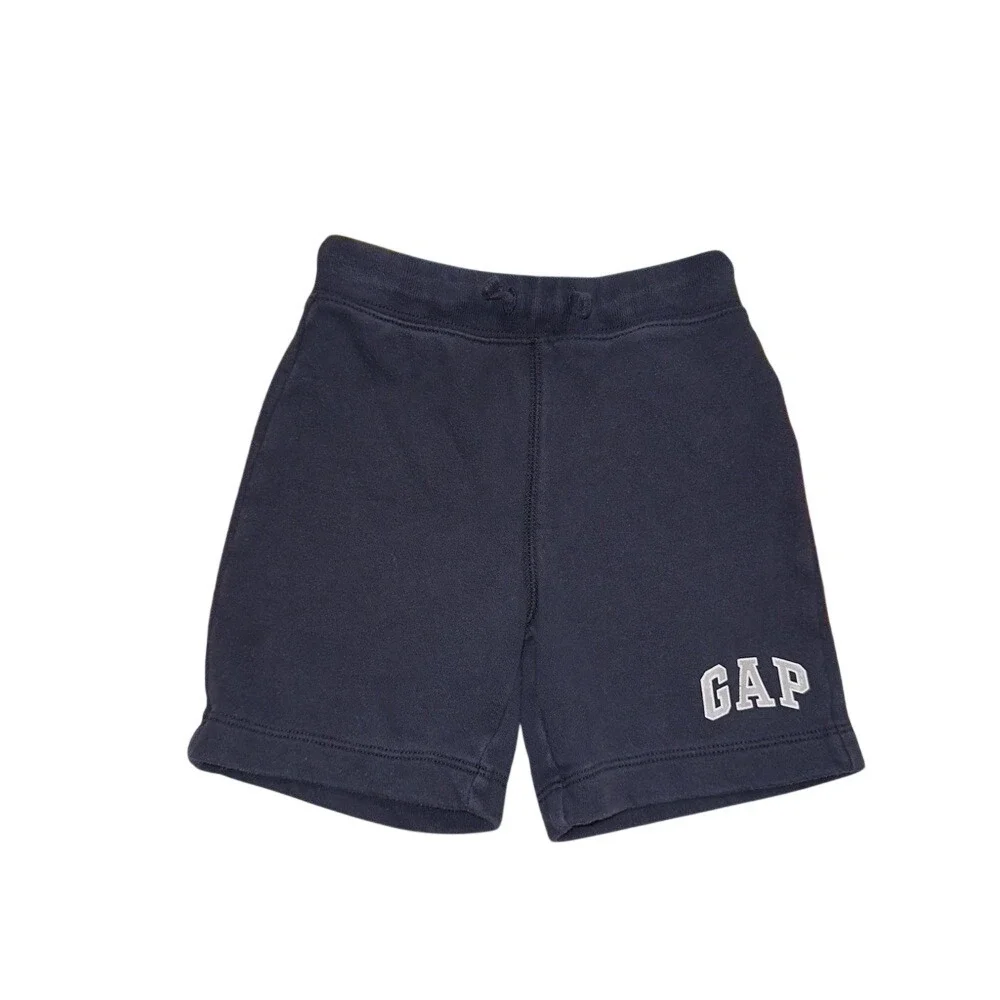 Baby GAP Navy Blue Sweat Shorts Boys Kids Size 5 Logo Athletic Casual Loungewear
